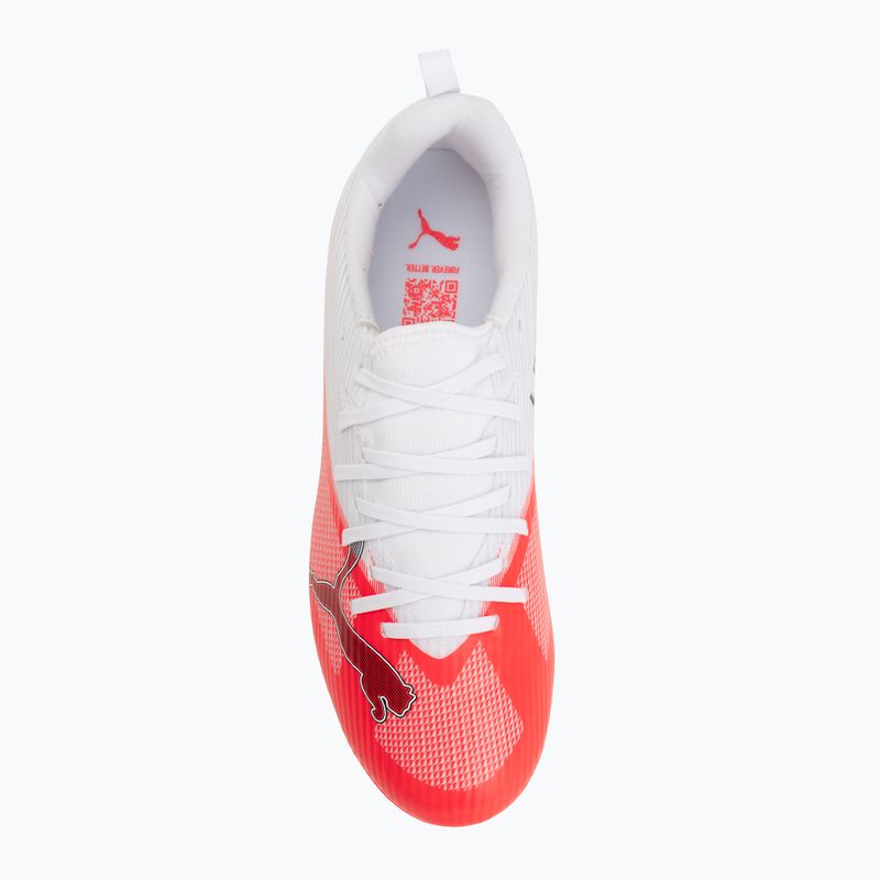 Scarpe da calcio bambino PUMA Ultra 7 Match FG/AG Jr ultra red/puma black/puma white 5