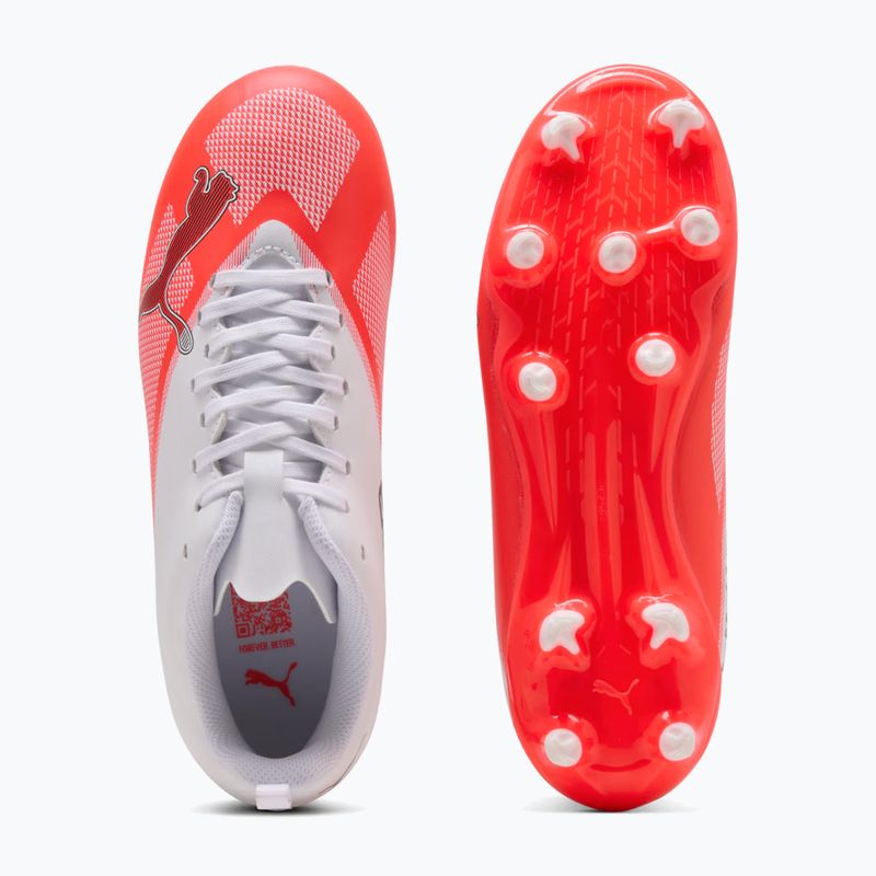 Scarpe da calcio bambino Puma Ultra 7 Play FG/AG Jr Ultra Red/Puma Black/Puma White 5