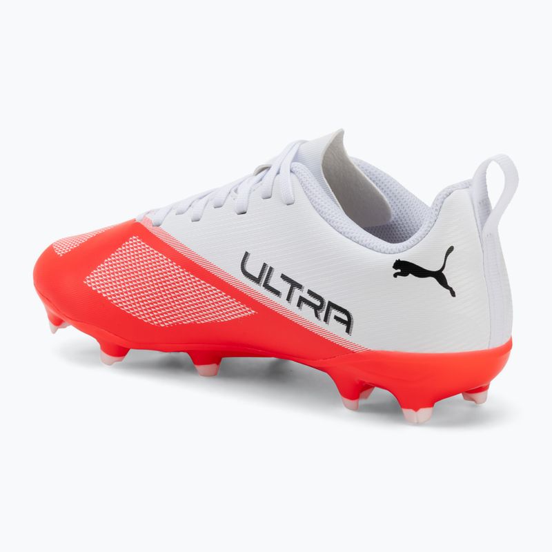 Scarpe da calcio bambino Puma Ultra 7 Play FG/AG Jr Ultra Red/Puma Black/Puma White 3