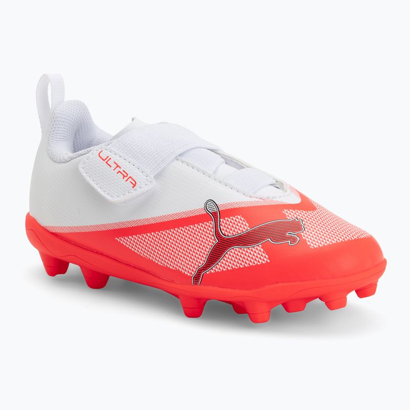 Scarpe da calcio bambino PUMA Ultra 7 Play V FG/AG RB Jr ultra red/puma black/puma white