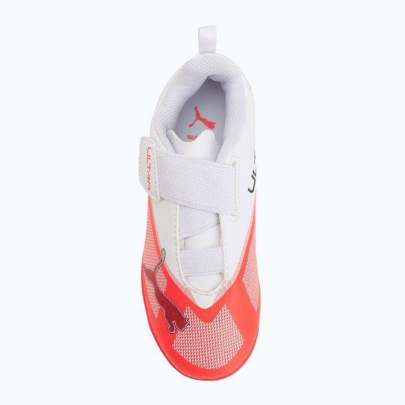 Scarpe da calcio bambino PUMA Ultra 7 Play V FG/AG RB Jr ultra red/puma black/puma white 5