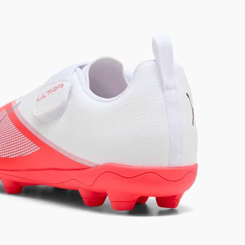 Scarpe da calcio bambino PUMA Ultra 7 Play V FG/AG RB Jr ultra red/puma black/puma white 6