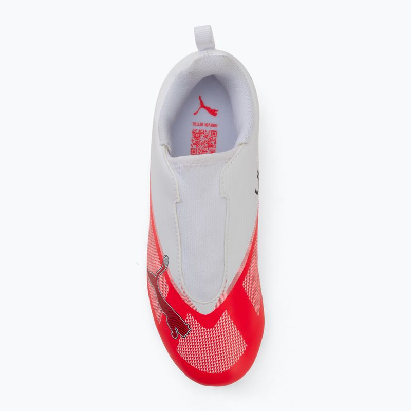 Scarpe da calcio bambino Puma Ultra 7 Play LL FG/AG Jr Ultra Red/Puma Black/Puma White 5