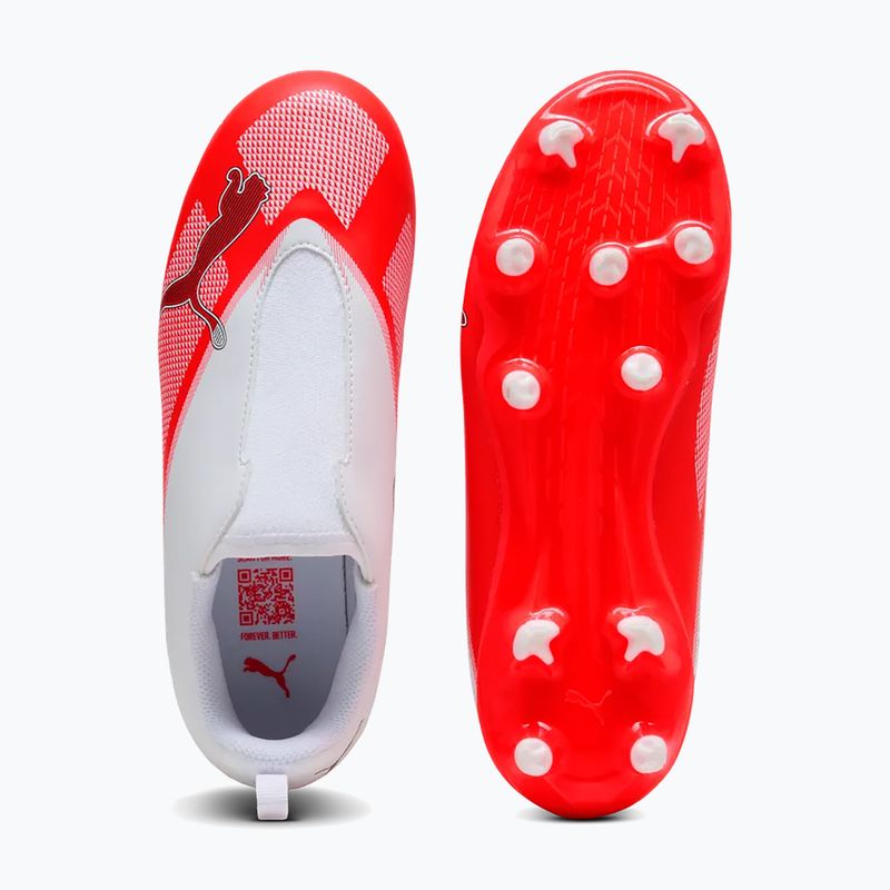 Scarpe da calcio bambino Puma Ultra 7 Play LL FG/AG Jr Ultra Red/Puma Black/Puma White 5