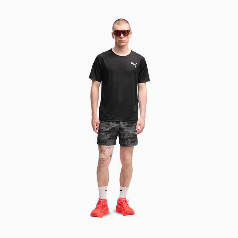 Pantaloncini da corsa da uomo PUMA Dreamrun 5" Brightstride AOP puma black 2
