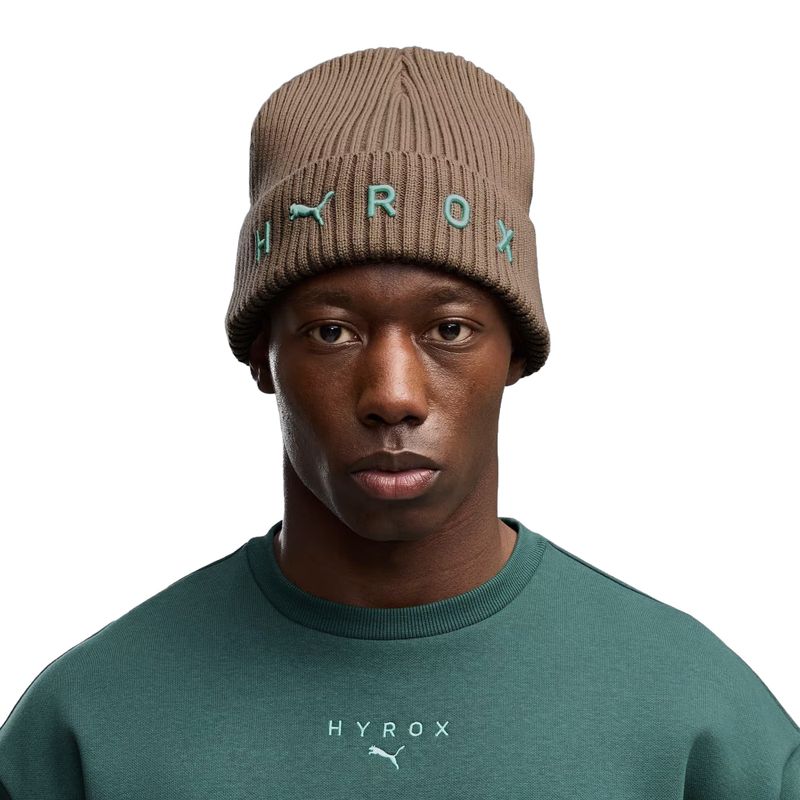 Cappello invernale PUMA x HYROX Mid Crown Beanie grigio topo 4