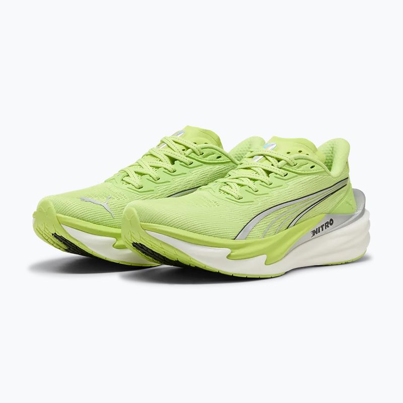 Scarpe da corsa donna PUMA Deviate Nitro 4 sunny lime/puma silver 3