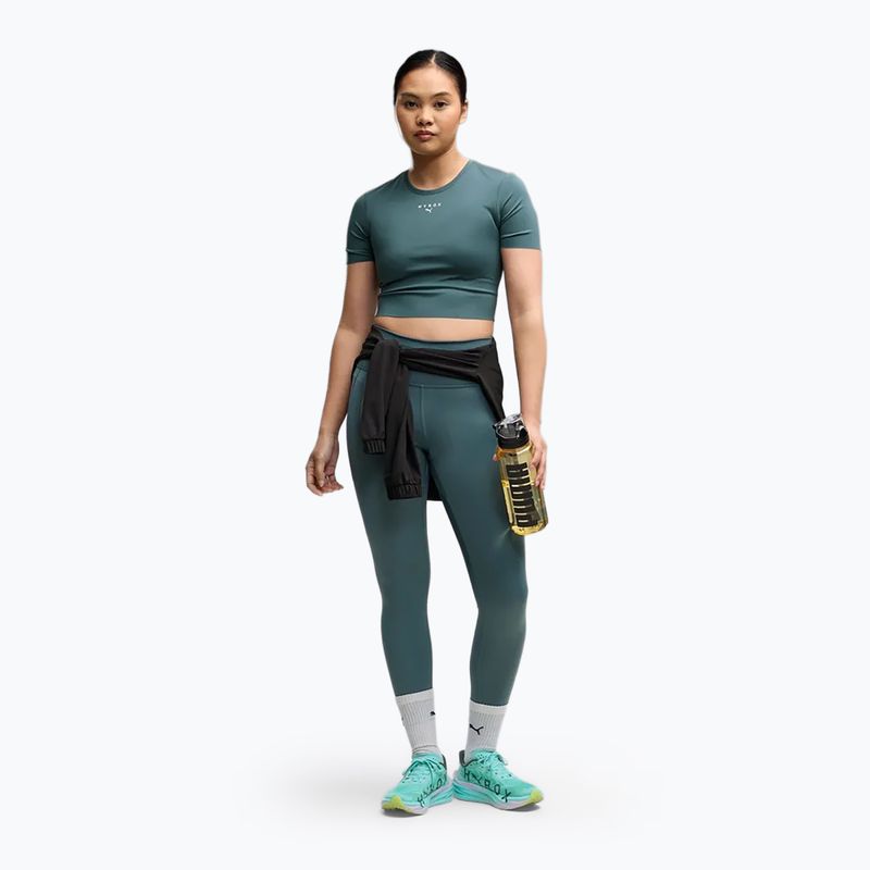 Maglia da allenamento donna Puma Hyrox Pwrmode Crop herb garden 2