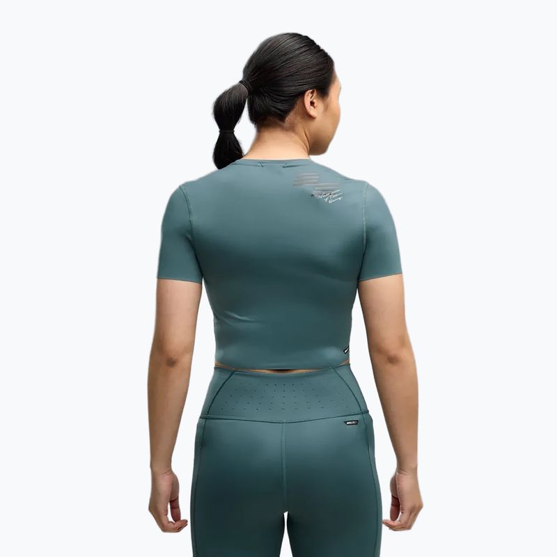 Maglia da allenamento donna Puma Hyrox Pwrmode Crop herb garden 3