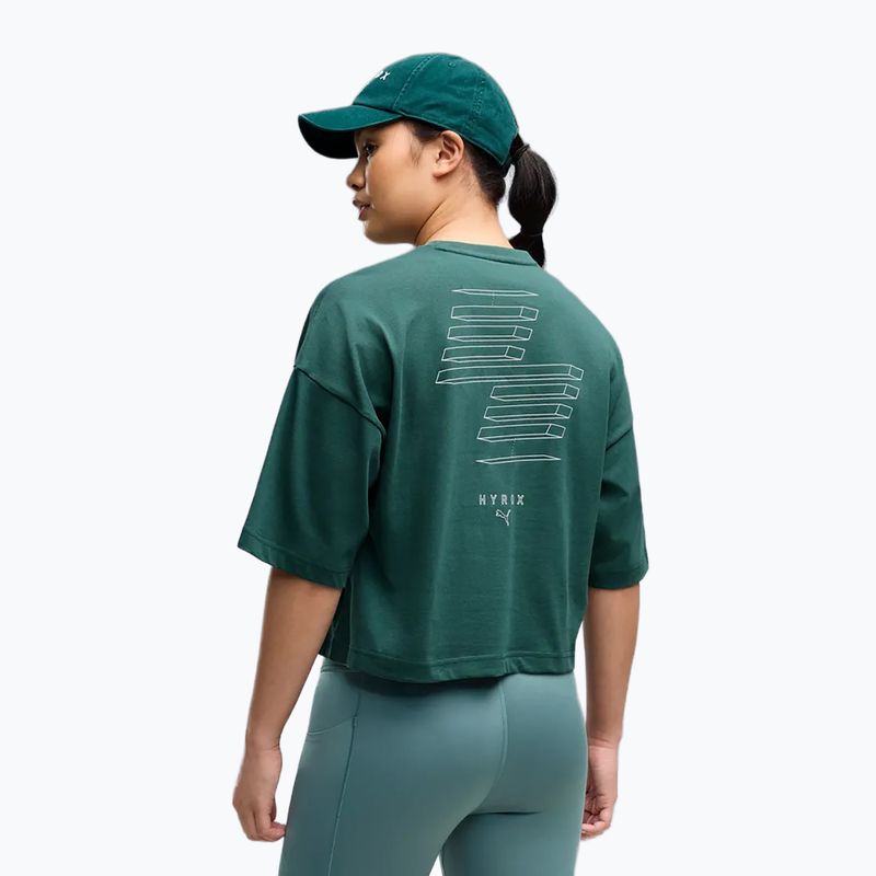 Maglietta da allenamento donna PUMA x HYROX Cropped Lifestyle herb garden 3