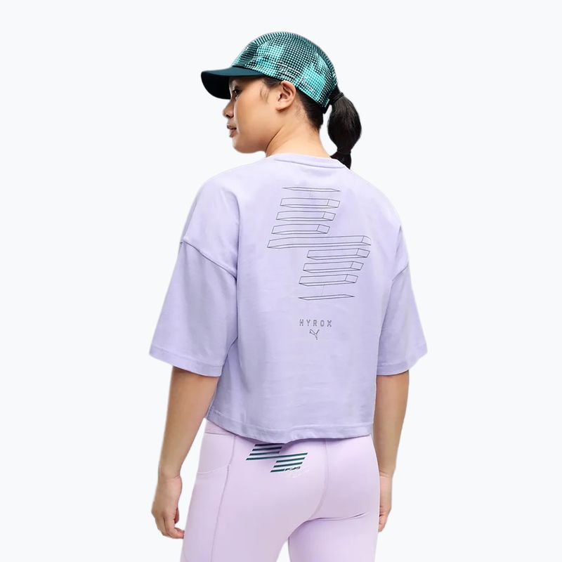 Maglia da allenamento donna Puma Hyrox Cropped Lifestyle light violet 3