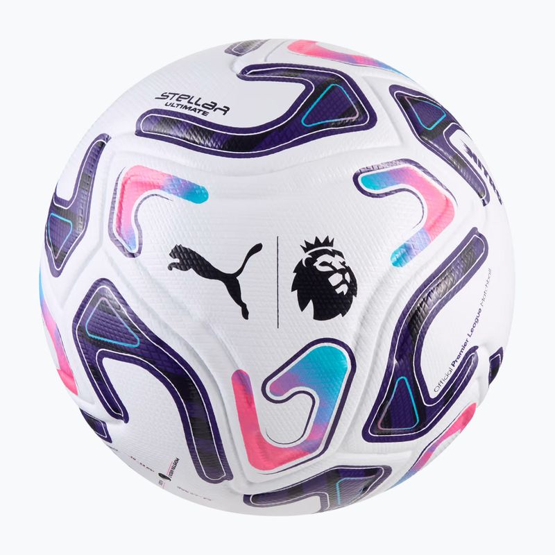 Palla da calcio PUMA Stellar Nitro Ultimate PL Reactivity puma white/red/purple/blue/pink