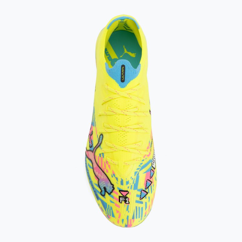 Scarpe da calcio PUMA Ultra Nitro 7 Ultimate Advanced Level FG puma white/blue glimmer/pink glimmer/yellow alert 5