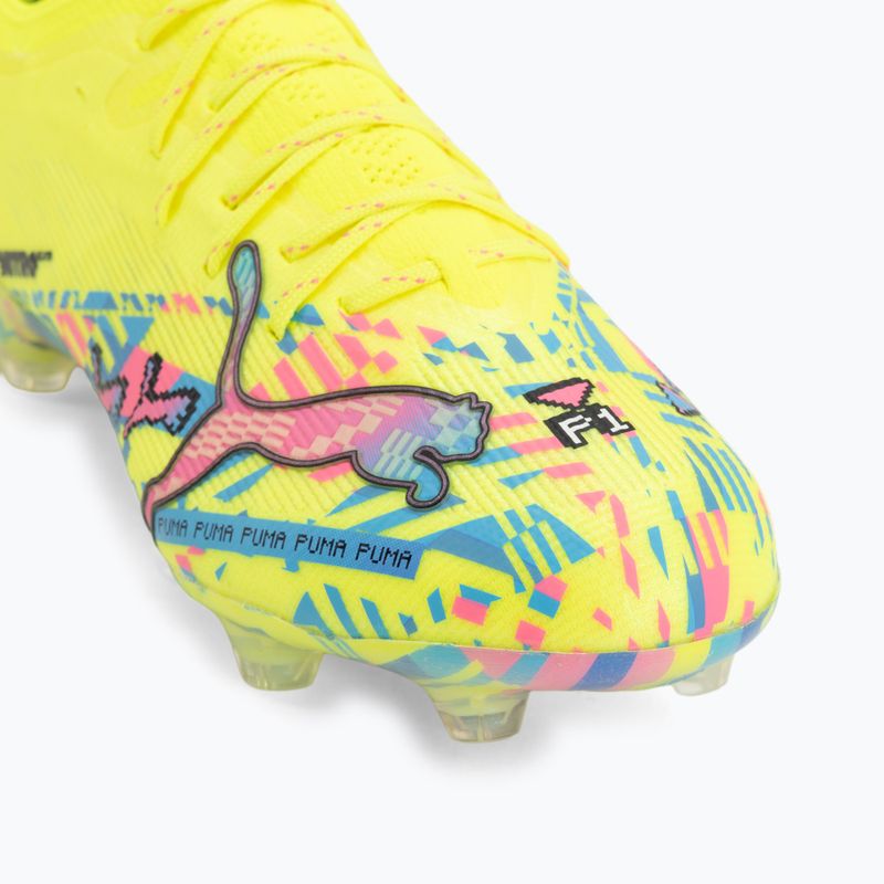 Scarpe da calcio PUMA Ultra Nitro 7 Ultimate Advanced Level FG puma white/blue glimmer/pink glimmer/yellow alert 7