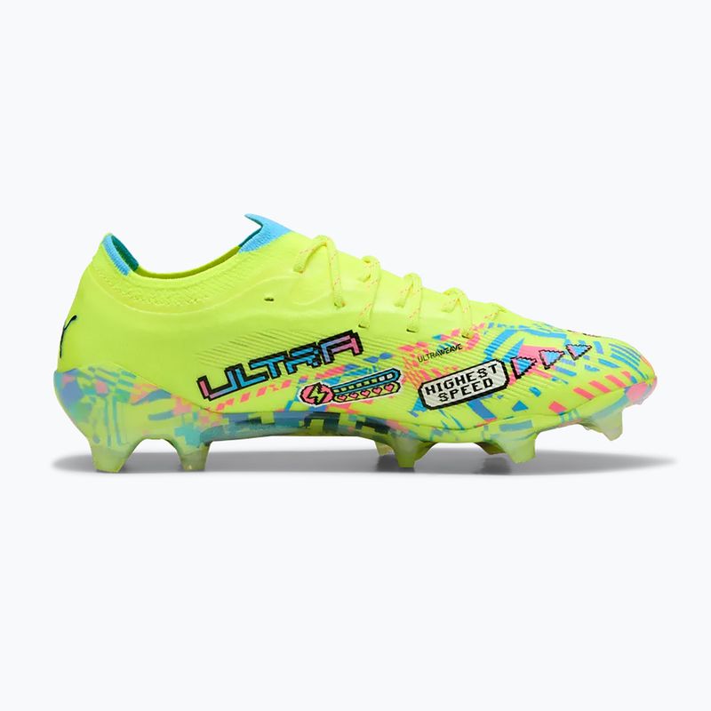 Scarpe da calcio PUMA Ultra Nitro 7 Ultimate Advanced Level FG puma white/blue glimmer/pink glimmer/yellow alert 2