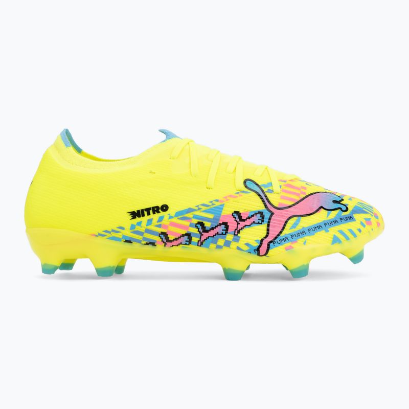 Scarpe da calcio PUMA Ultra Nitro 7 Match Advanced Level FG/AG puma white/blue glimmer/pink glimmer/yellow alert 2