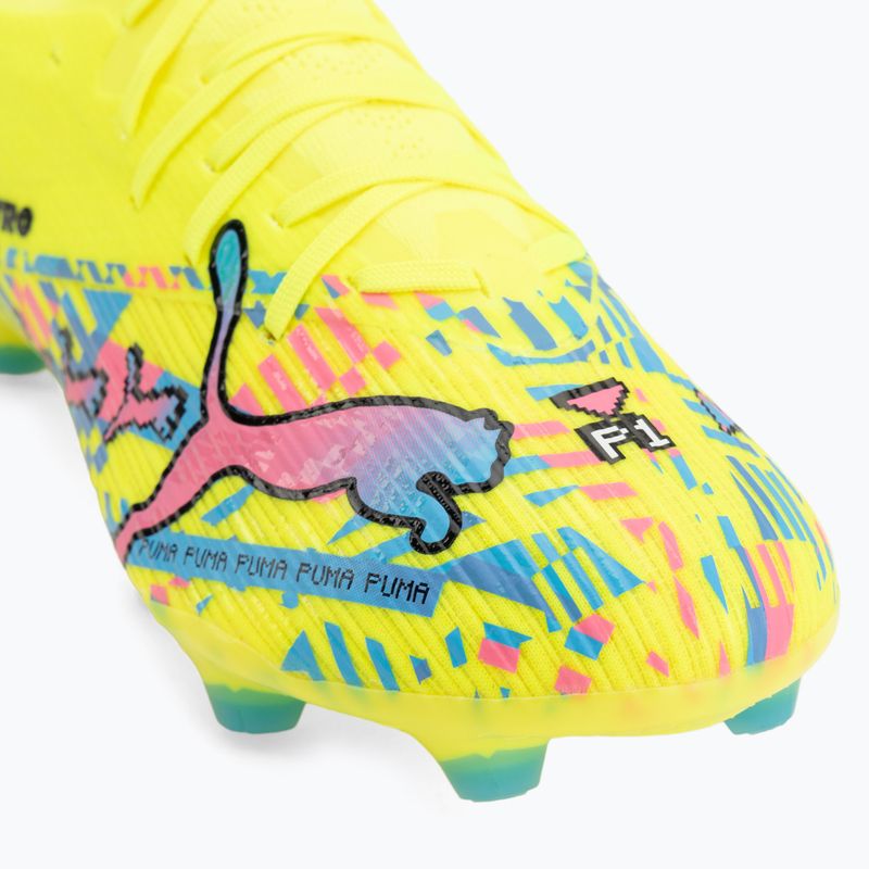 Scarpe da calcio PUMA Ultra Nitro 7 Match Advanced Level FG/AG puma white/blue glimmer/pink glimmer/yellow alert 7