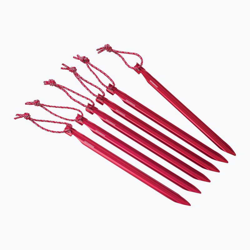 Picchetti per tenda MSR Groundhog Stake 6 pz. rosso