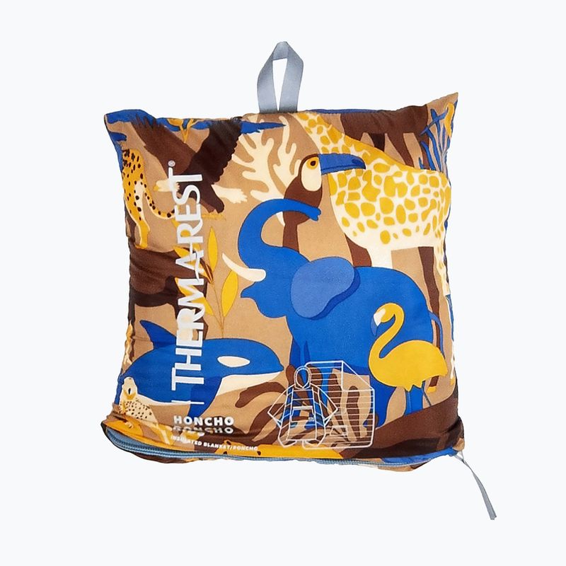 Mantella da trekking per bambini Therm-a-Rest Honcho con stampa animale 4