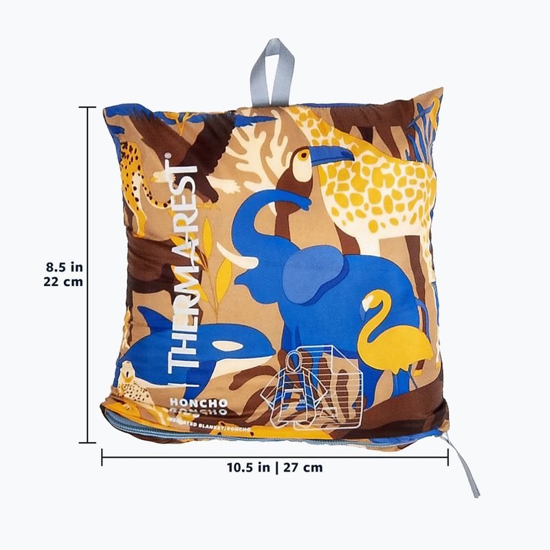 Mantella da trekking per bambini Therm-a-Rest Honcho con stampa animale 5