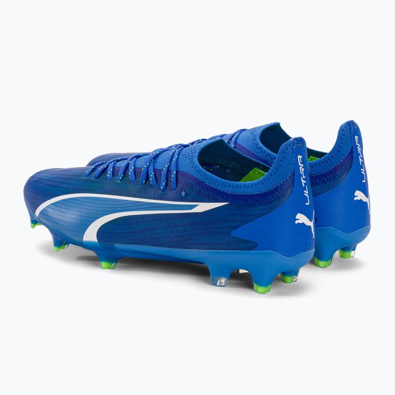 PUMA Ultra Ultimate FG/AG scarpe da calcio uomo ultra blu/puma bianco/verde 3