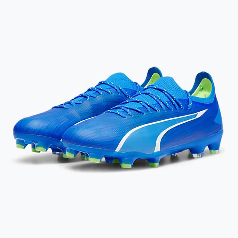 PUMA Ultra Ultimate FG/AG scarpe da calcio uomo ultra blu/puma bianco/verde 8