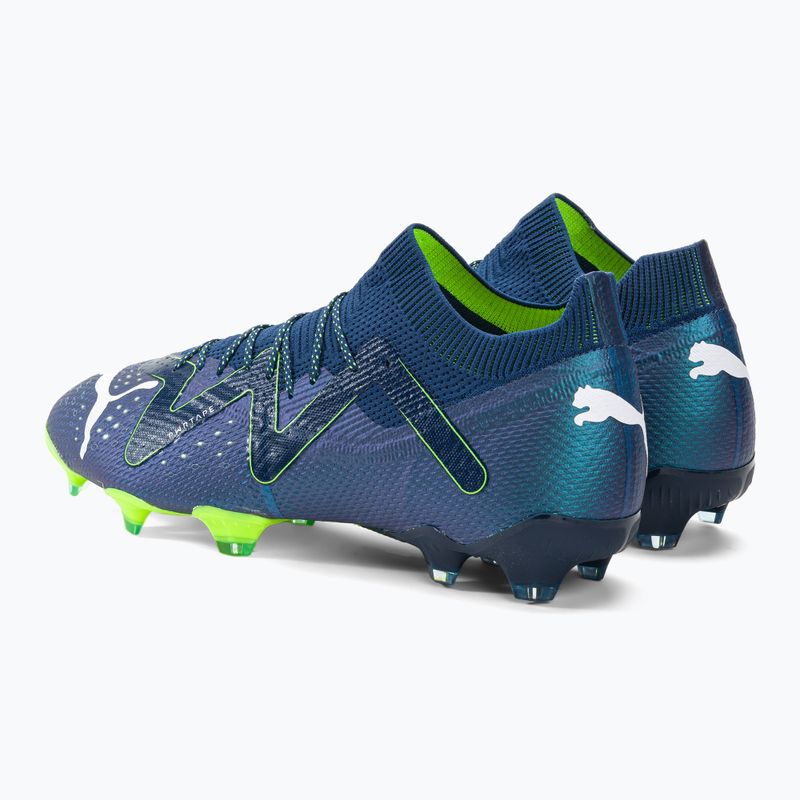 PUMA Future Ultimate FG/AG scarpe da calcio uomo blu persiano/puma bianco/verde 3