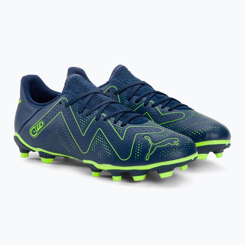PUMA Future Play FG/AG scarpe da calcio uomo blu persiano/verde 4