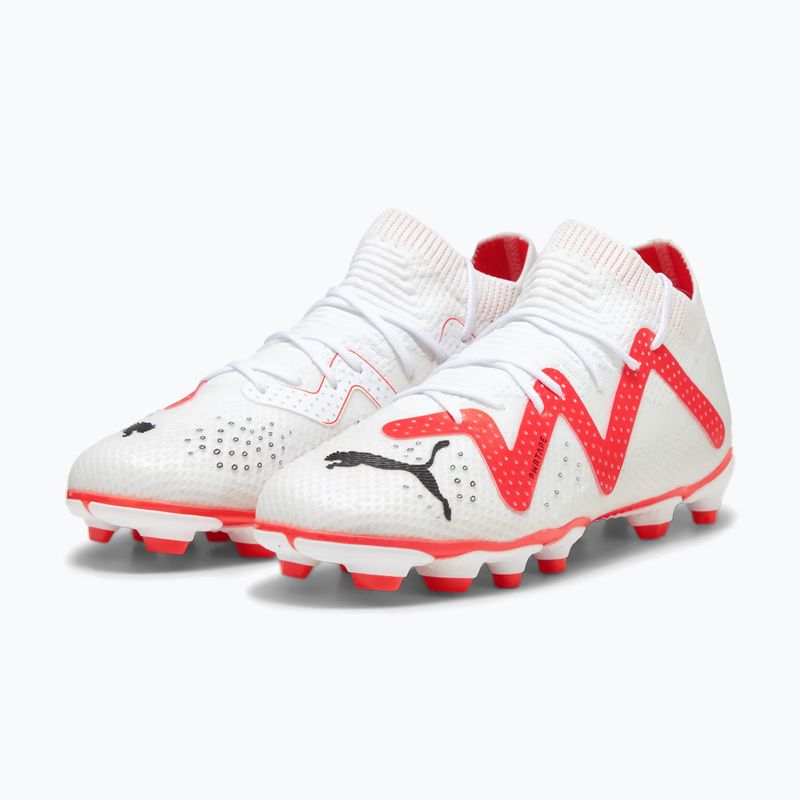 PUMA Future Pro FG/AG scarpe da calcio per bambini puma bianco/puma nero/fire orchid 12