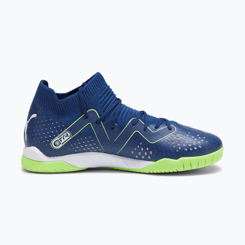 PUMA Future Match IT + Mid scarpe da calcio da bambino Blu persiano/puma bianco/verde 8