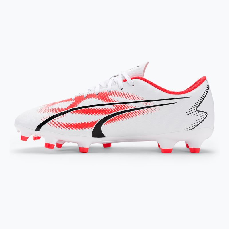 Scarpe da calcio da uomo PUMA Ultra Play FG/AG puma bianco/puma nero/fire orchid 10