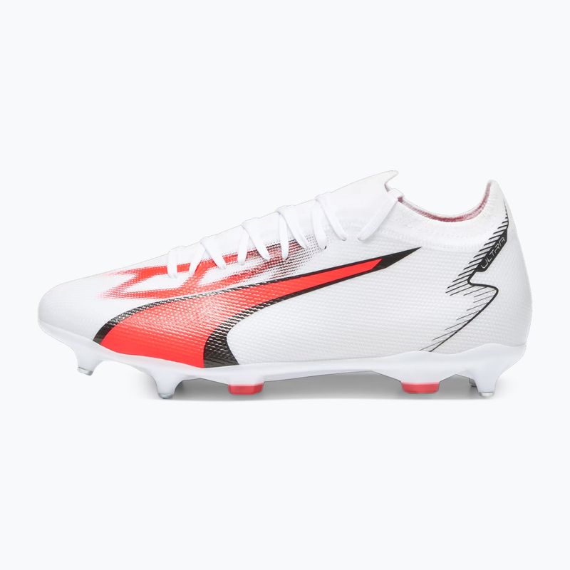 Scarpe da calcio PUMA Ultra Match MXSG da uomo puma bianco/puma nero/fire orchid 11