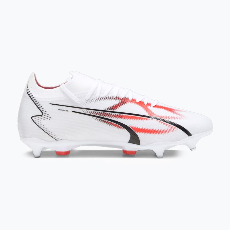 Scarpe da calcio PUMA Ultra Match MXSG da uomo puma bianco/puma nero/fire orchid 12