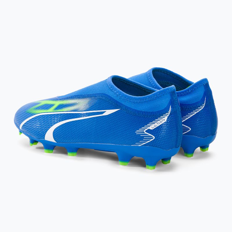 Scarpe da calcio per bambini PUMA Ultra Match LL FG/AG ultra blu/puma bianco/verde 3