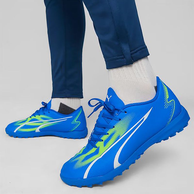 Scarpe da calcio PUMA Ultra Play TT da uomo ultra blu/puma bianco/verde 13