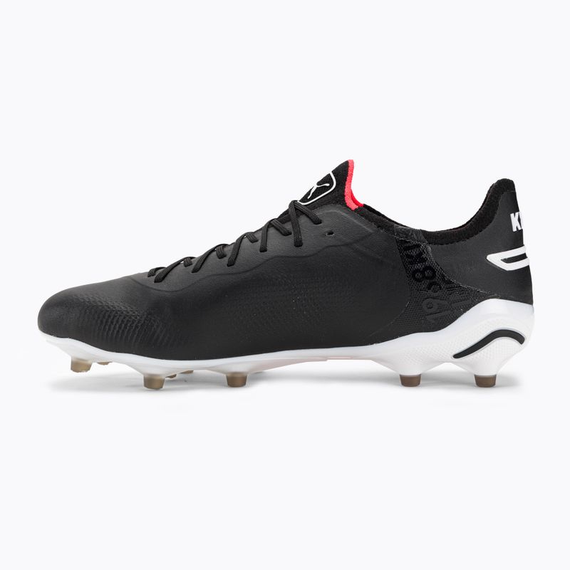 PUMA King Ultimate FG/AG scarpe da calcio uomo puma nero/puma bianco/fire orchid 10
