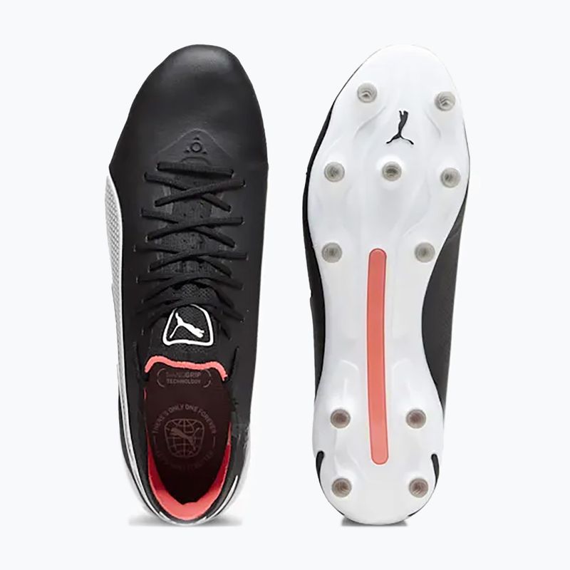 PUMA King Ultimate FG/AG scarpe da calcio uomo puma nero/puma bianco/fire orchid 17
