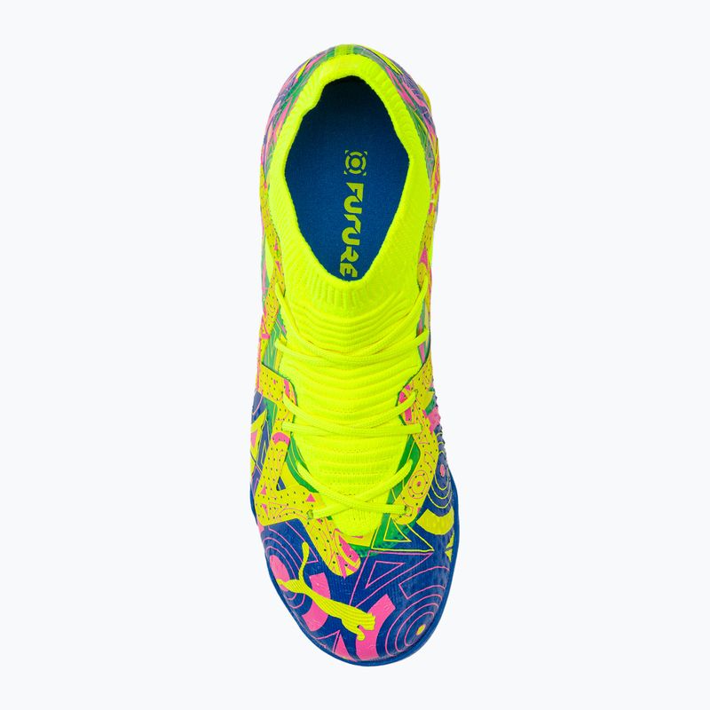 PUMA Future Match Energy TT + Mid scarpe da calcio per bambini ultra blu/allarme giallo/rosa luminoso 6