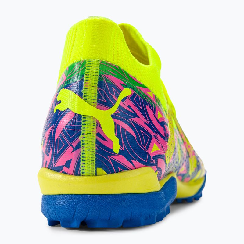PUMA Future Match Energy TT + Mid scarpe da calcio per bambini ultra blu/allarme giallo/rosa luminoso 9