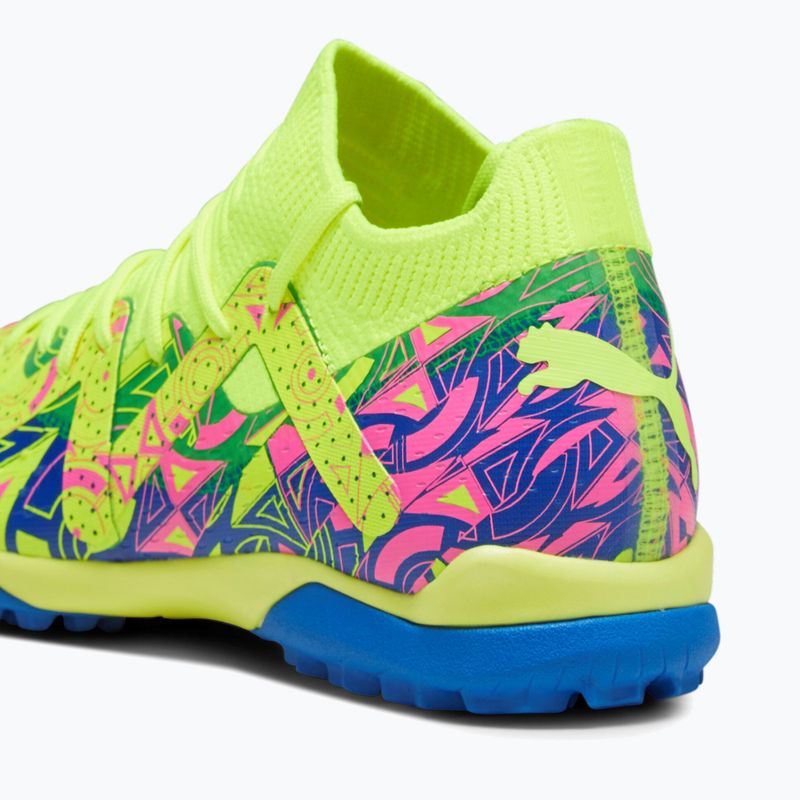 PUMA Future Match Energy TT + Mid scarpe da calcio per bambini ultra blu/allarme giallo/rosa luminoso 14