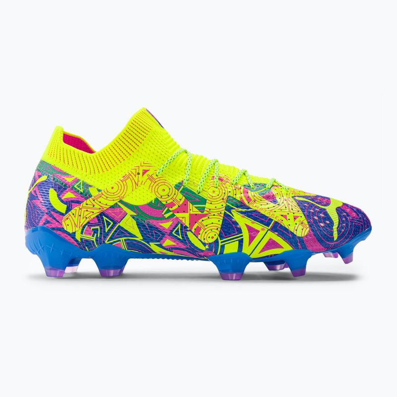 PUMA Future Ultimate Energy FG/AG scarpe da calcio da uomo ultra blu/allarme giallo/rosa luminoso 2