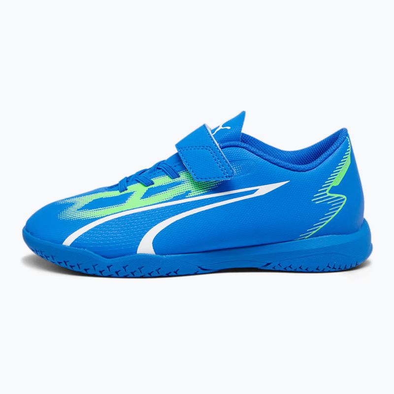 Scarpe da calcio PUMA Ultra Play IT V da bambino ultra blu/puma bianco/verde 7