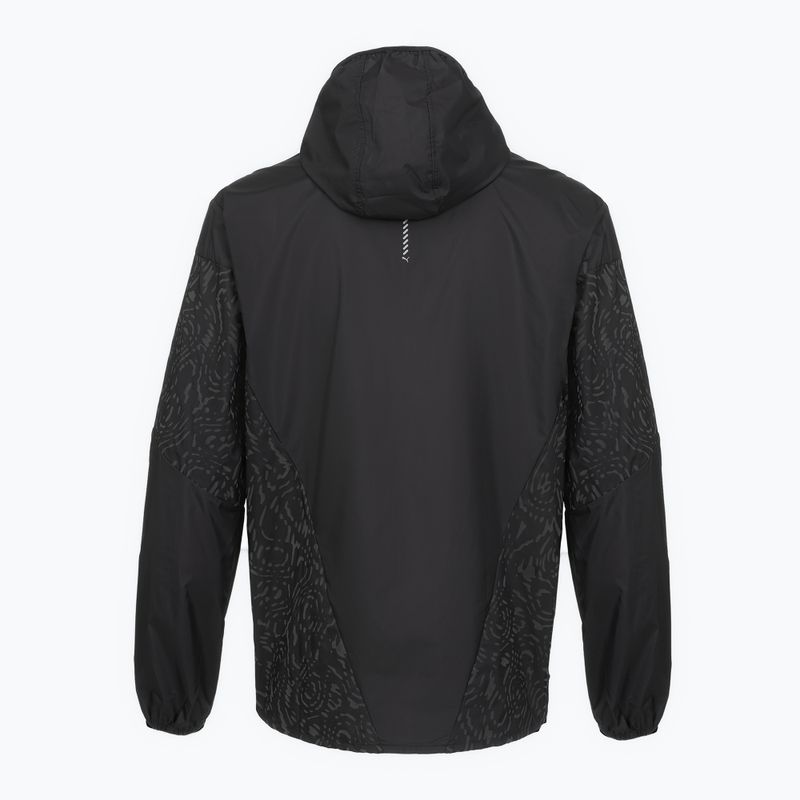Giacca da corsa da uomo Puma Run AOP Lightweight Jacket black 2