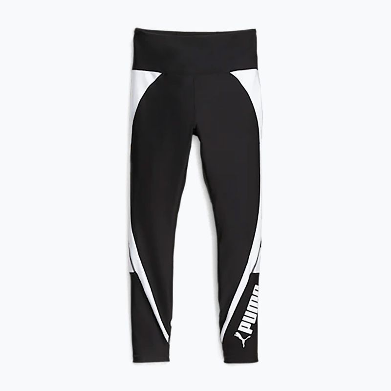 Leggings da allenamento da donna PUMA Fit Hw 7/8 Eversculpt Colorblock puma nero/puma bianco