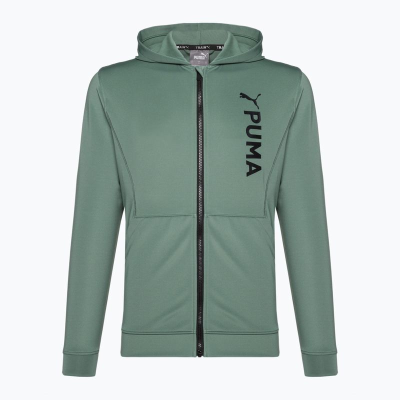 Felpa da allenamento da uomo PUMA Fit Double Knit FZ Hoodie eucalipto