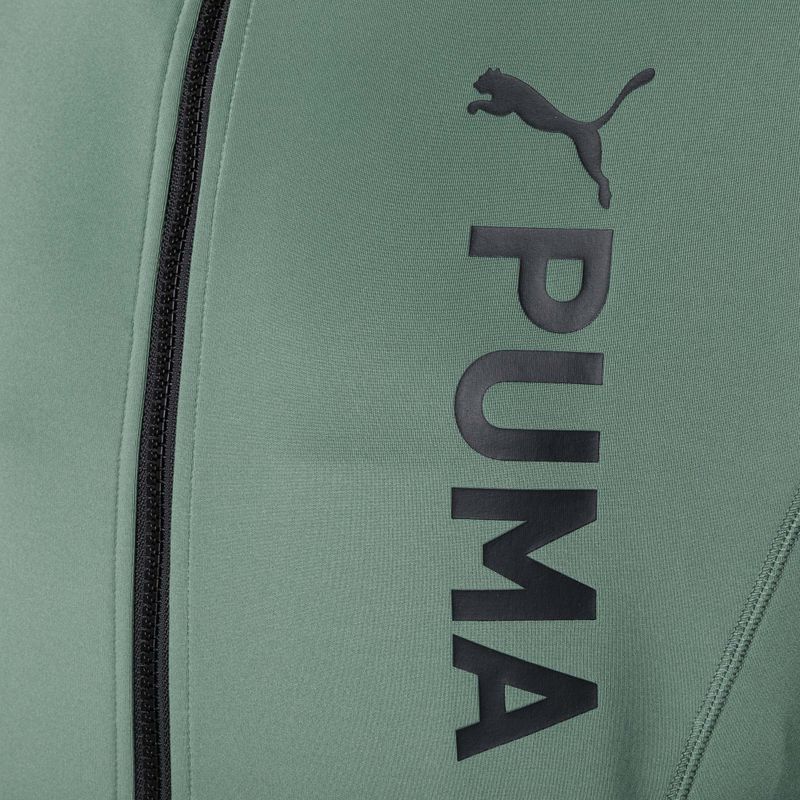 Felpa da allenamento da uomo PUMA Fit Double Knit FZ Hoodie eucalipto 3