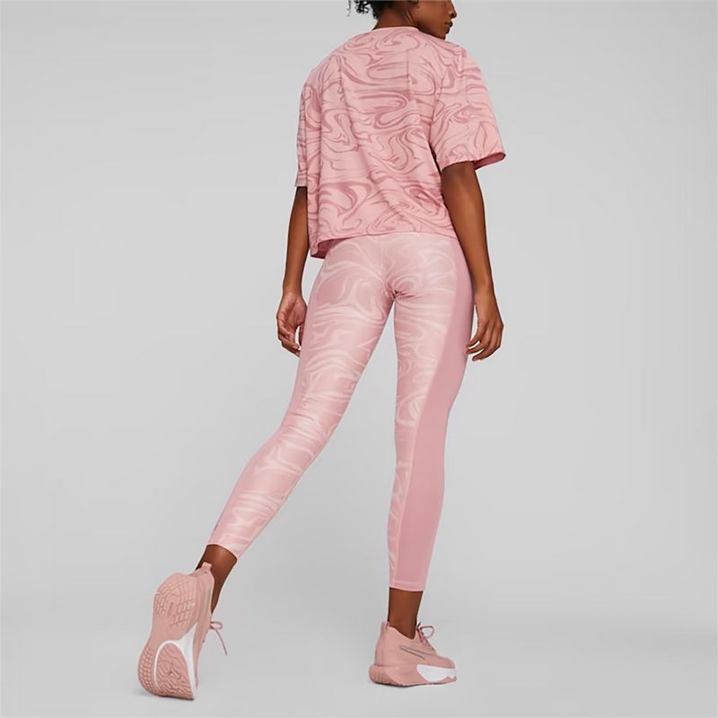 Leggings da allenamento da donna PUMA Train Favorites AOP Vita Alta 7/8 futuro rosa 4