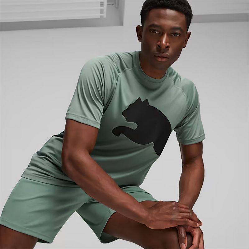 Maglia da allenamento da uomo PUMA Train All Day Big Cat eucalipto/puma nero 3