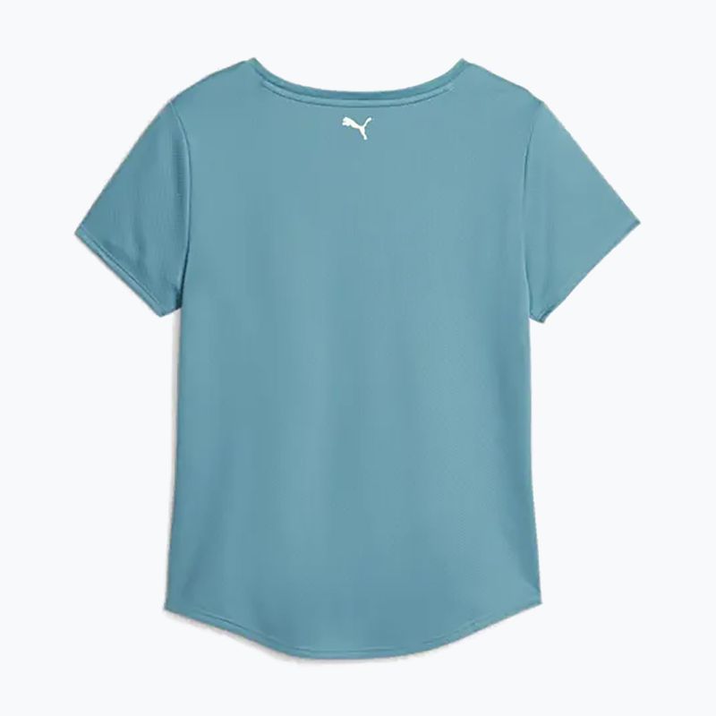 Maglietta da allenamento da donna PUMA Fit Logo Ultrabreathe bold blue/speed green 2