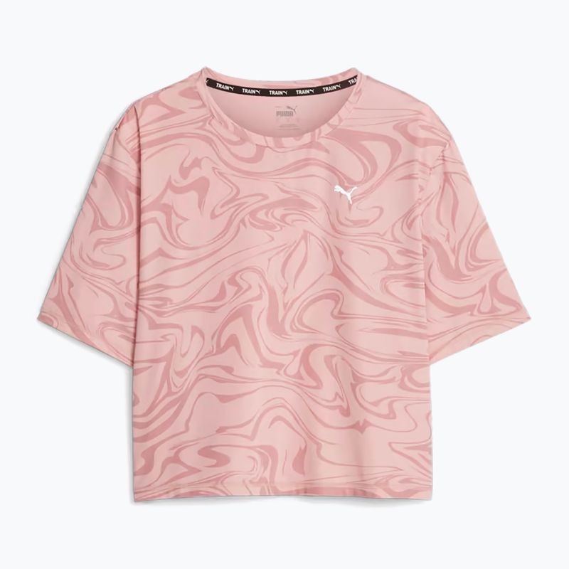 Maglietta da allenamento da donna PUMA Train Favorite Aop Crop future rosa